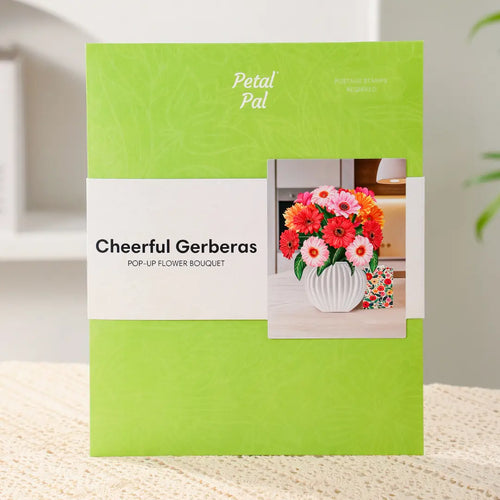 Vrolijke Gerberas pop-up boeket