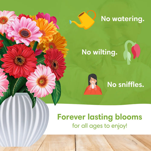 Vrolijke Gerberas pop-up boeket