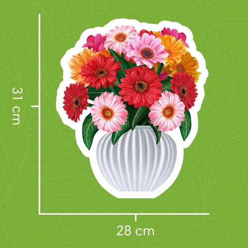 Vrolijke Gerberas pop-up boeket