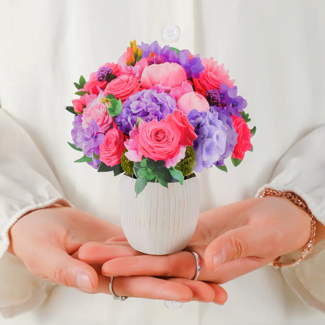 Mini-Fuchsia-Fantasy-small-paper-pop-up-bouquet-of-pink-and-purple-roses-—-PetalPal