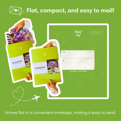 Gevlekte lelies pop-up boeket